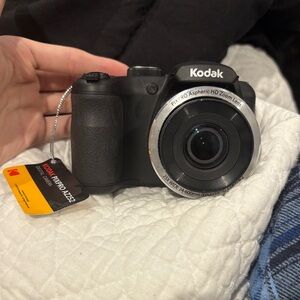 Kodak Black and Silver Digital Camera with Aspheric HD Zoom Lens